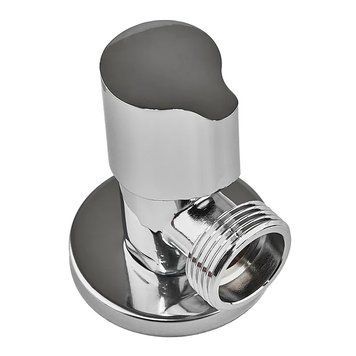 Кран для подключения сантехприборов ZERIX BAV-02-1/2x3/4 (Цвет хром) (ZX5098) ZX5098 фото