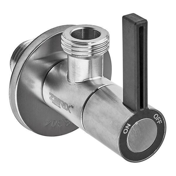 Кран для подключения сантехприборов Zerix VAL-11-1/2x1/2 из нерж.стали SUS304 (ZX5104) ZX5104 фото