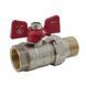 Кран з американкою Nolf classic NFC.921-08-3/4" FM ГШМ, ручка "метелик" червона (NF3151) NF3151 фото 4