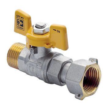 Кран с накидной гайкой 1/2" ГШБ газ Koer KR.220.G (KR0166) KR0166 фото