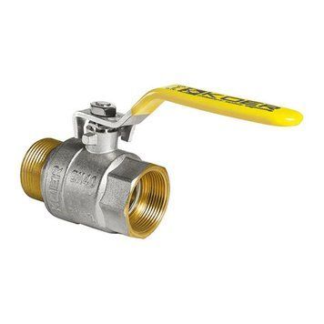 Кран шаровой KOER KR.215.G - 3/4" FM ГШВ YELLOW, ручка "рычаг" желтая (KR0117) KR0117 фото