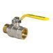 Кран кульовий KOER KR.215.G - 3/4" FM ГШВ YELLOW, ручка "важіль" жовта (KR0117) KR0117 фото 3