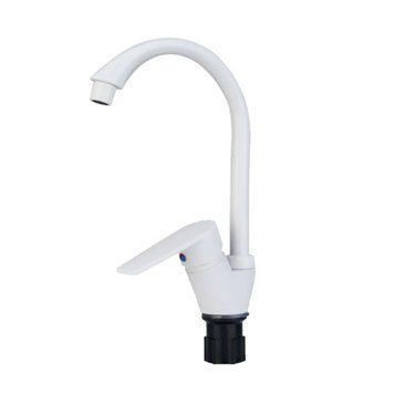 Смеситель для кухни PLAMIX OSCAR-011 WHITE (с подводкой) (Цвет белый) (PM0650) PM0650 фото