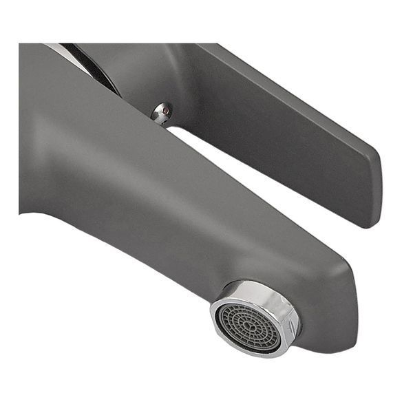Змішувач для умивальника PLAMIX OSCAR-001 GRAPHITE (без підведення) (Колір графіт) (PM6097) PM6097 фото