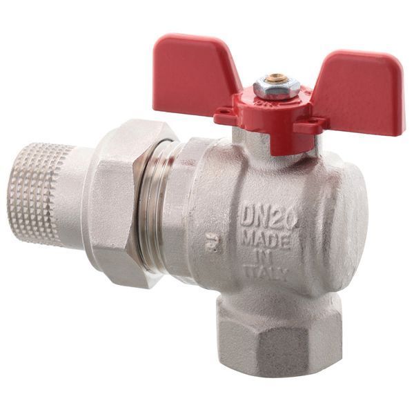 Кран з американкою Roho R106-075 - 3/4" кутовий (RO0090) RO0090 фото