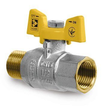 Кран кульовий Koer KG.208 - 1/2" FM ГШМ (газ) (KR4963) KR4963 фото