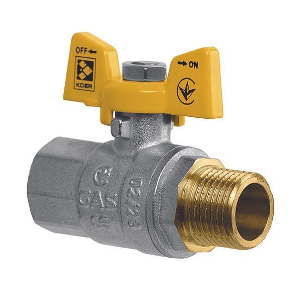 Кран кульовий Koer KG.208 - 1/2" FM ГШМ (газ) (KR4963) KR4963 фото