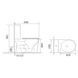 Унітаз-компакт MIXXUS WAVE-0405-R 630х350х795mm система змиву RIMLESS (MI6694) MI6694 фото 7