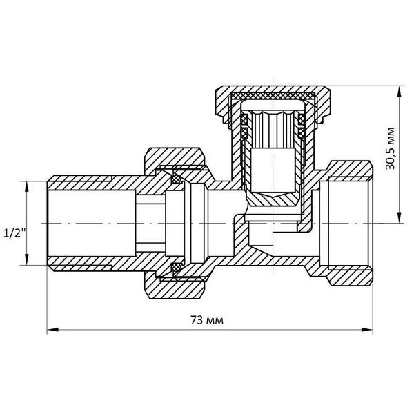 Вентиль 1/2x1/2 "антипротечка" Koer KR.904-Gi (KR0176) KR0176 фото