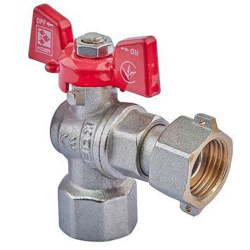 Кран угловой с накидной гайкой Koer KR.223 - 1/2" ГГБ (KR4773) KR4773 фото