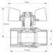 Кран кульовий Koer 1" ГШМ (KR.218.W) білий (KR0184) KR0184 фото 2