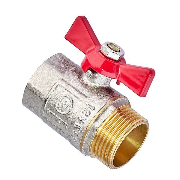 Кран кульовий Waterpro WP607-25FMW - 1" ГШМ (сталевий метелик) (WP3295) WP3295 фото