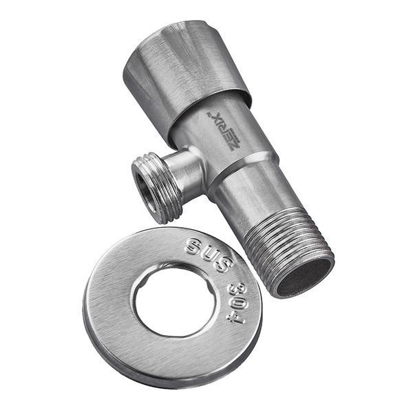 Кран для подключ. сантехприборов Zerix VAL-04-1/2x1/2 с нерж. ст.SUS304 (ZX4800) ZX4800 фото
