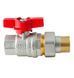 Кран з американкою KOER EXTREME KE.227-20 - 3/4" ручка "метелик" червона (KR5766) KR5766 фото 4