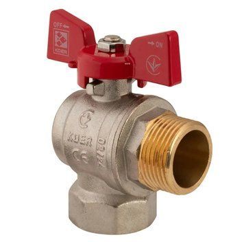 Кран шаровый Koer 1" ГШБ угловой (KR.208) (KR2807) KR2807 фото