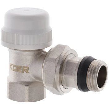 Кран термостатический угловой 1/2" Koer KR.921-GI (KR2682) KR2682 фото