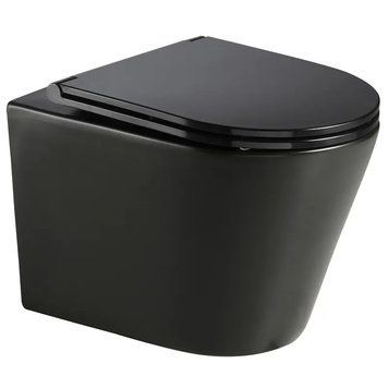Унітаз підвісний MIXXUS PREMIUM BEVEL-0301-T3 BLACK 515х355х365mm система змиву TORNADO 3.0 (MP6595) MP6595 фото