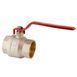Кран шаровый Koer KR.214 - 2-1/2" FF ГГР (ручка "рычаг" красная) (KR4950) KR4950 фото 1