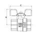 Кран кульовий Roho R100-100B - 1" (RO0103) RO0103 фото 2