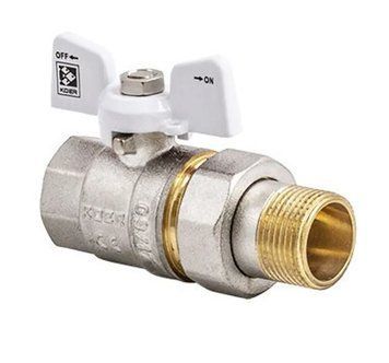 Кран з американкою 1/2" (Koer KR.227.W) білий (KR0015) KR0015 фото
