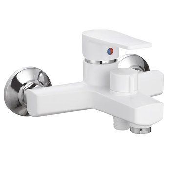 Смеситель для ванны PLAMIX OSCAR-009 EURO WHITE (без шланга и лейки) (Цвет белый) (PM0634) PM0634 фото