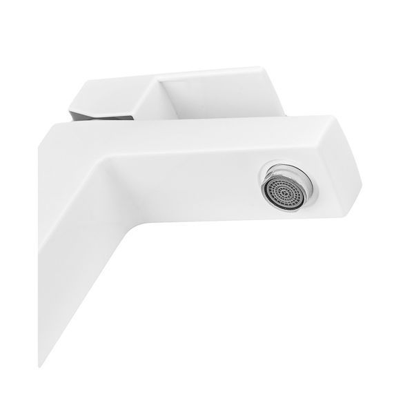 Смеситель для умывальника PLAMIX KUBUS-001 SET WHITE (с подводкой) (Цвет белый) (PM0671) PM0671 фото