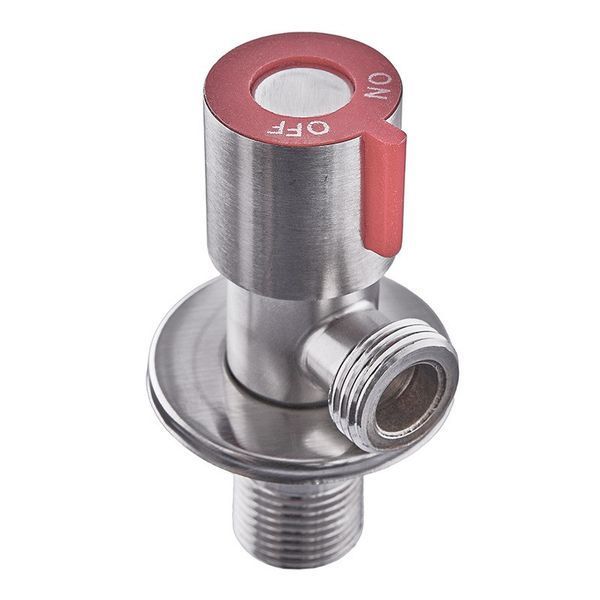 Кран для підключення сантехприладів MIXXUS VAL-02-1/2x1/2 з нерж. сталі SUS304 (Колір червоний) (MI6118) MI6118 фото