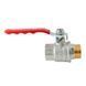 Кран шаровой ГШВ KOER EXTREME KE.215-25 - 1" FM ручка "рычаг" красная (KR5752) KR5752 фото 4