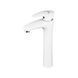 Смеситель для умывальника PLAMIX CEZAR-001 HIGH SET WHITE (с подводкой) (Цвет белый) (PM0663)