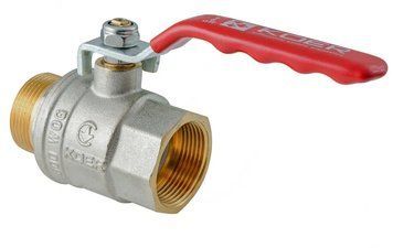 Кран кульовий ГШВ KOER EXTREME KE.215-32 - 1 1/4" FM ручка "важіль" червона (KR5753) KR5753 фото