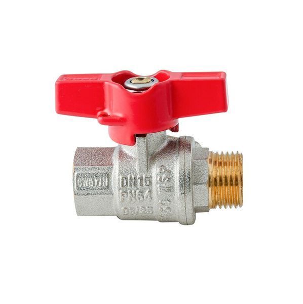Кран шаровой ГШМ KOER EXTREME KE.218-15 - 1/2" FM ручка "бабочка" красная (KR5759) KR5759 фото