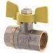 Кран шаровый FERRO PL 1/2" ГГБ газ art. 602 (латунный шар) (FE0559) FE0559 фото 1