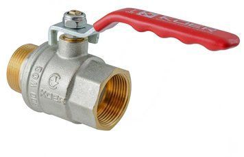 Кран кульовий ГШВ KOER EXTREME KE.215-40 - 1 1/2" FM ручка "важіль" червона (KR5754) KR5754 фото