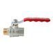 Кран кульовий ГШВ KOER EXTREME KE.215-15 - 1/2" FM ручка "важіль" червона (KR5750) KR5750 фото 4