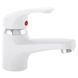 Смеситель для умывальника PLAMIX AFINA-001 WHITE (без подводки) (Цвет белый) (PM0684)