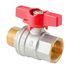 Кран шаровой ГШМ KOER EXTREME KE.218-20 - 3/4" FM ручка "бабочка" красная (KR5760) KR5760 фото 1