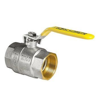 Кран шаровой KOER KR.214.G - 2" FF ГГВ YELLOW, ручка "рычаг" желтая (KR0137) KR0137 фото