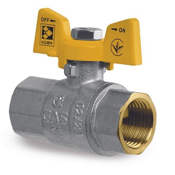 Кран шаровый Koer KG.207 - 3/4" FF ГГБ (газ) (KR4959) KR4959 фото