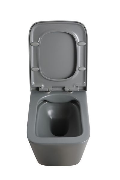 Унітаз підвісний MIXXUS PREMIUM QUADRO-0305-R GRAY 510x350x345mm система змиву RIMLESS (MP6656) MP6656 фото