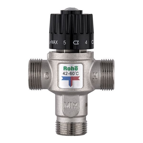 Клапан смесительный Roho R1208-075 - 3/4" ЗР термостатический (42-60*C) (RO1023) RO1023 фото