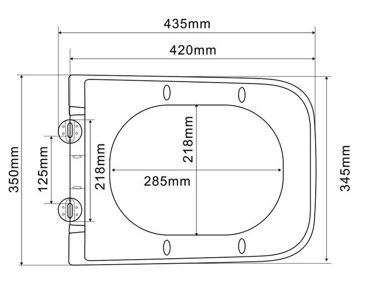 Унітаз підвісний MIXXUS PREMIUM QUADRO-0305-R GRAY 510x350x345mm система змиву RIMLESS (MP6656) MP6656 фото