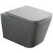 Унітаз підвісний MIXXUS PREMIUM QUADRO-0305-R GRAY 510x350x345mm система змиву RIMLESS (MP6656) MP6656 фото 1