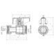 Кран шаровый Roho R115-050B -1/2"х1/2" прямой Н/Г, ручка "бабочка" черная (RO0232) RO0232 фото 2