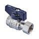 Кран шаровый Roho R115-050B -1/2"х1/2" прямой Н/Г, ручка "бабочка" черная (RO0232) RO0232 фото 1