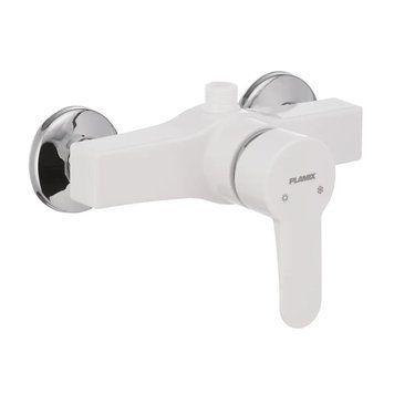 Змішувач для душа PLAMIX MARIO-003 WHITE (без шланга та лійки) (Колір білий) (PM0011) PM0011 фото